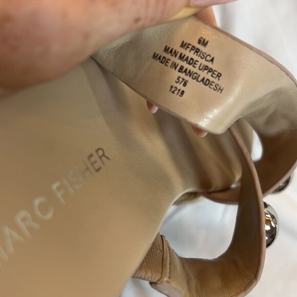 NWOT Marc Fisher Beige Studded Prisca Slip On Espadrilles size 6 - Picture 7 of 7